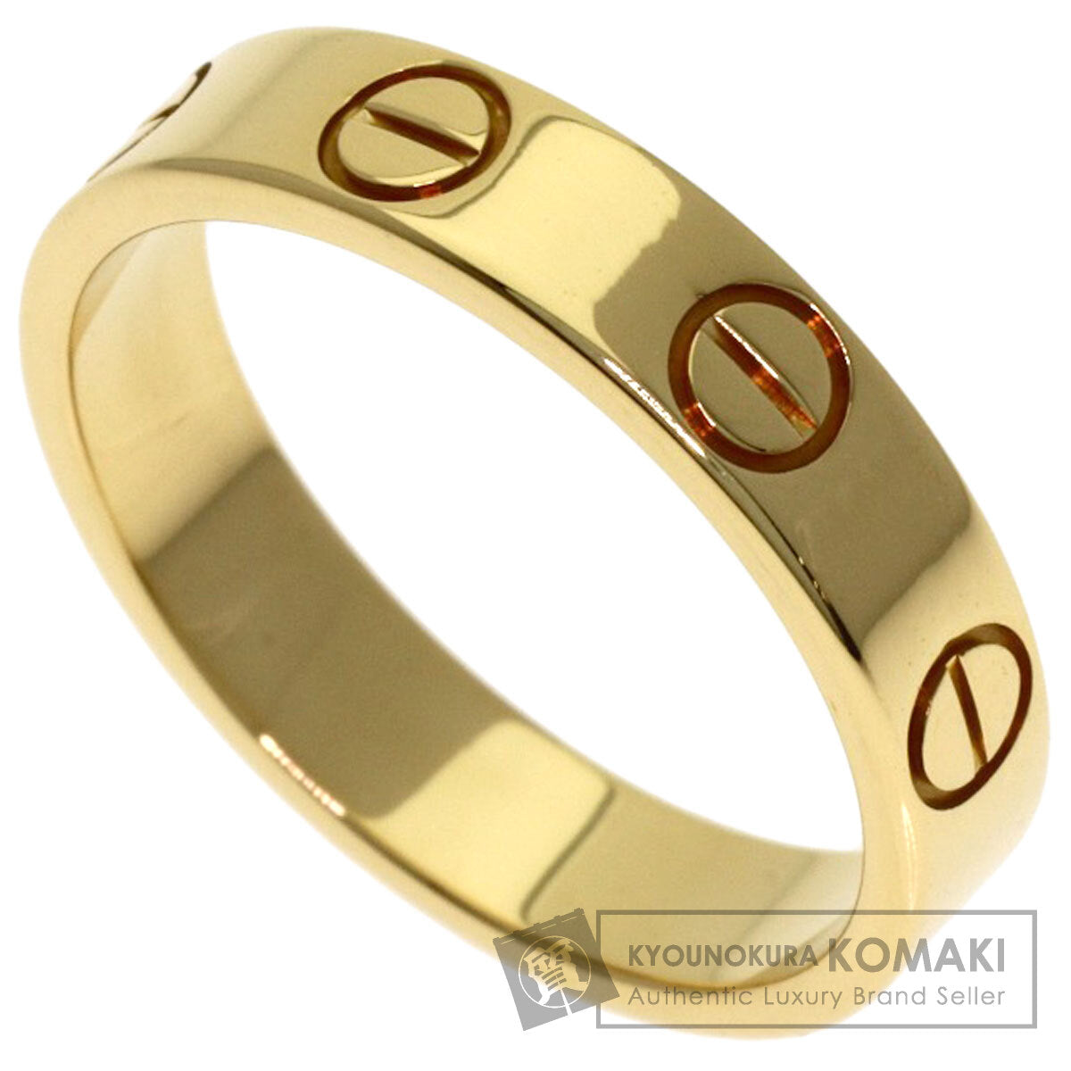 CARTIER Mini love ring #46 Ring K18 Yellow Gold Ladies [Used]