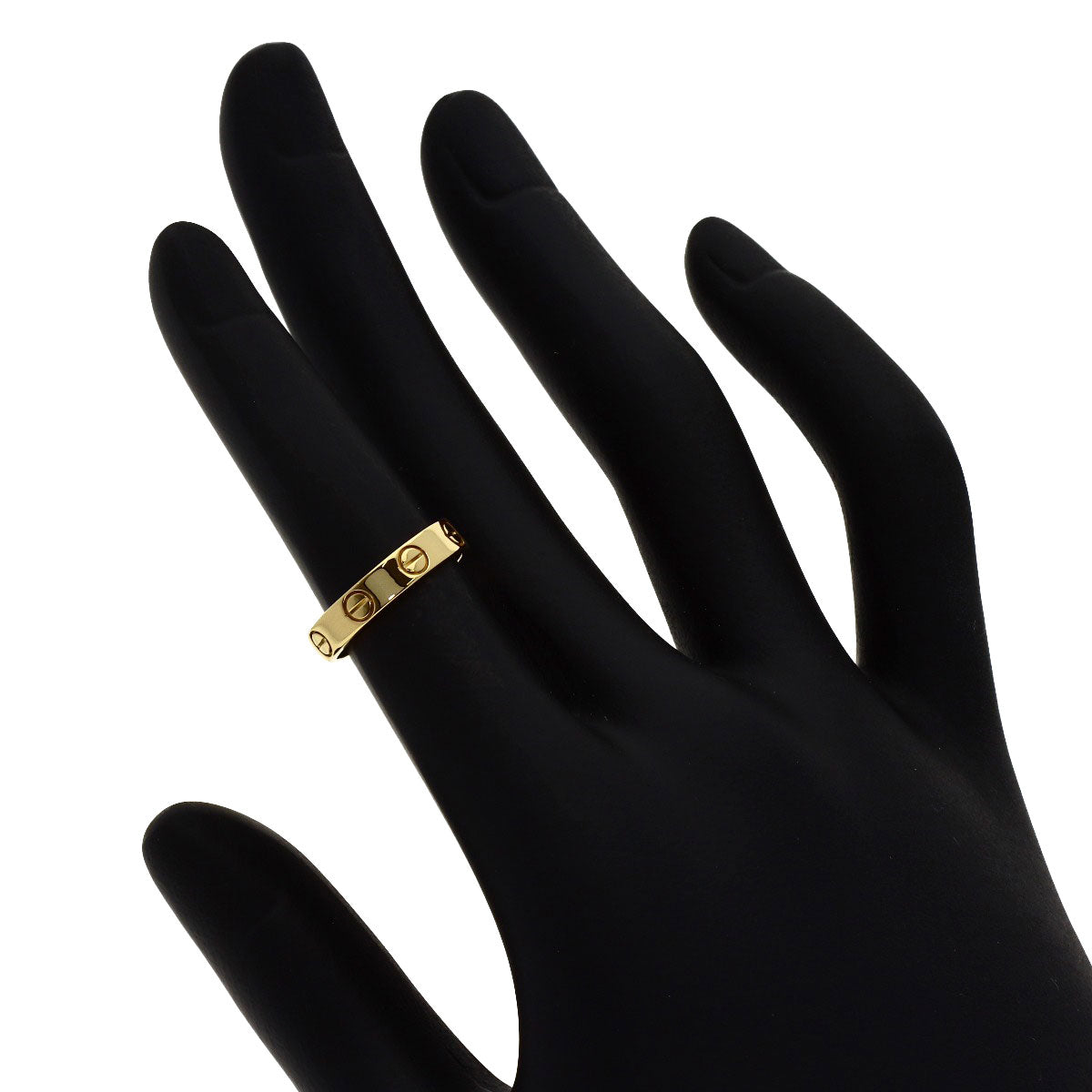 CARTIER Mini love ring #46 Ring K18 Yellow Gold Ladies [Used]