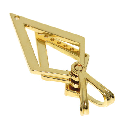 WALTHAM swing diamond Pendant top K18 Yellow Gold Ladies [Used]