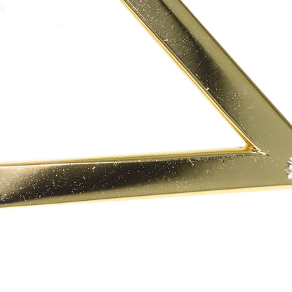 WALTHAM swing diamond Pendant top K18 Yellow Gold Ladies [Used]