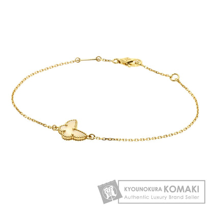 Van Cleef & Arpels Sweet Papillon Shell Bracelet K18 Yellow Gold Ladies [Used]