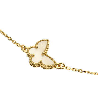 Van Cleef & Arpels Sweet Papillon Shell Bracelet K18 Yellow Gold Ladies [Used]