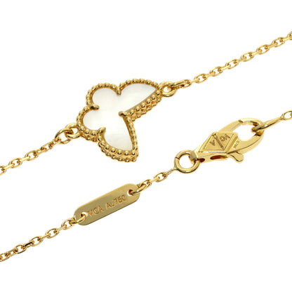 Van Cleef & Arpels Sweet Papillon Shell Bracelet K18 Yellow Gold Ladies [Used]