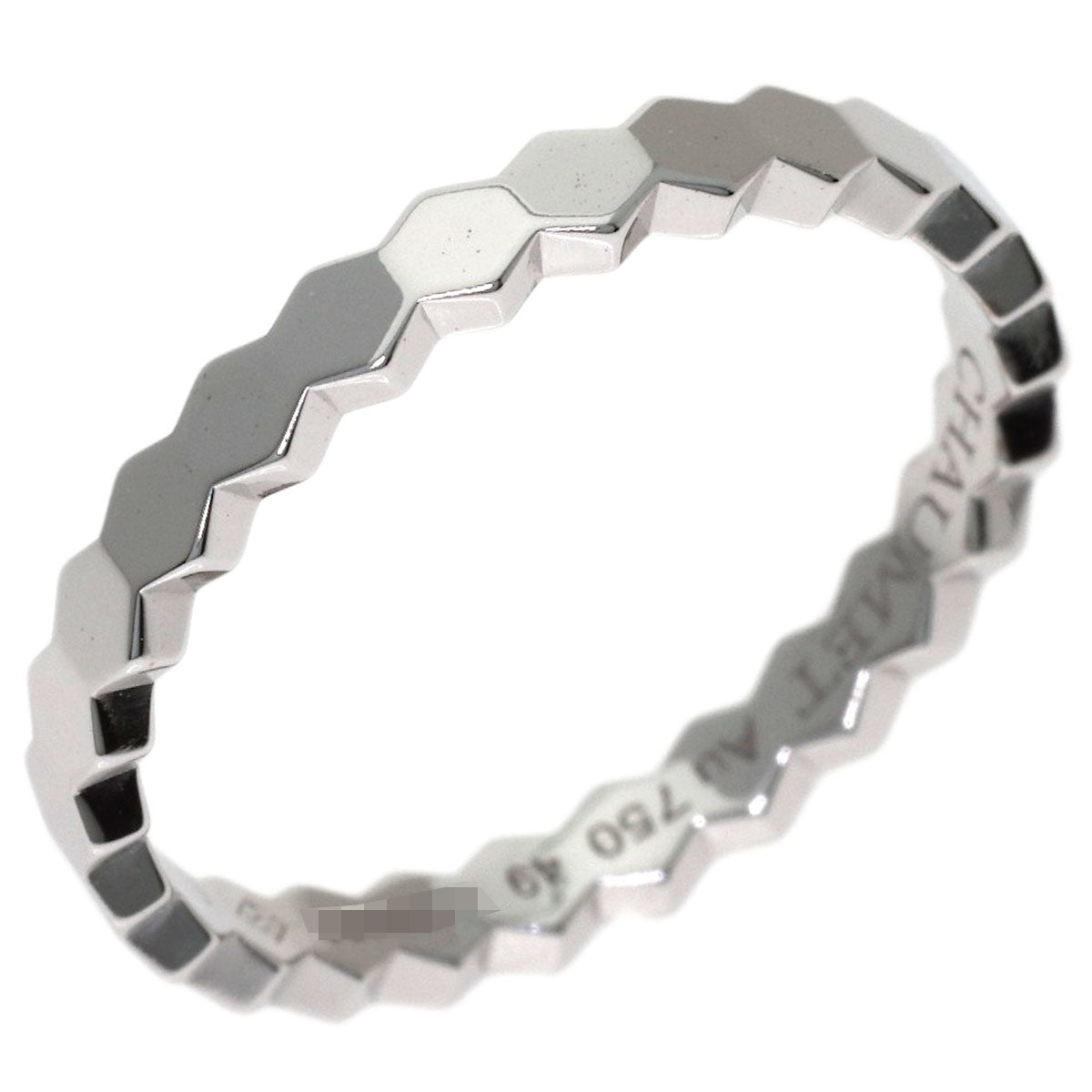 Chaumet Be My Love Honeycomb #49 Ring K18 White Gold Ladies [Used]