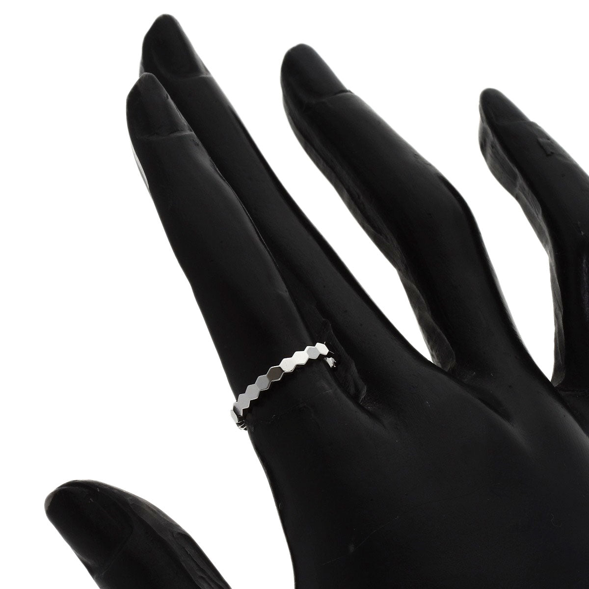Chaumet Be My Love Honeycomb #49 Ring K18 White Gold Ladies [Used]