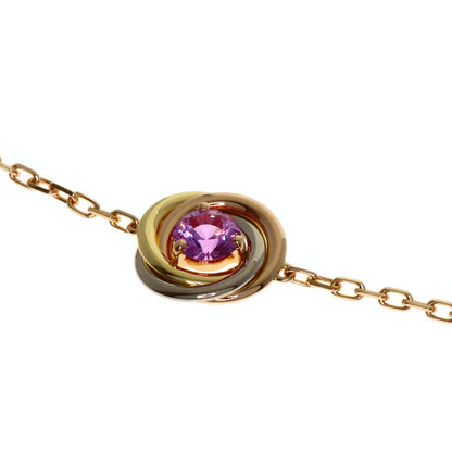 CARTIER Trinity pink sapphire Bracelet K18 Yellow Gold 18K Pink GoldLadies [Used]