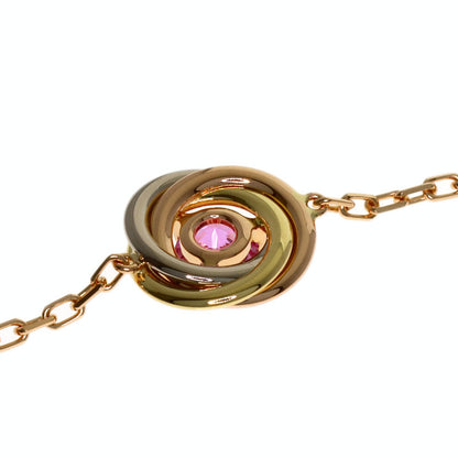 CARTIER Trinity pink sapphire Bracelet K18 Yellow Gold 18K Pink GoldLadies [Used]