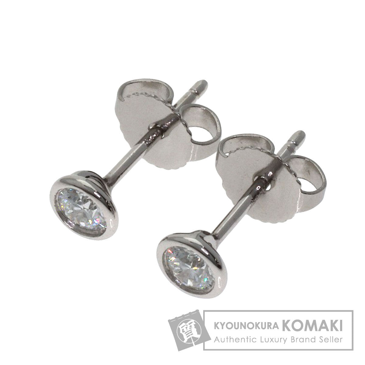 TIFFANY&Co. By The Yard Diamond earring Platinum PT950 Ladies [Used]