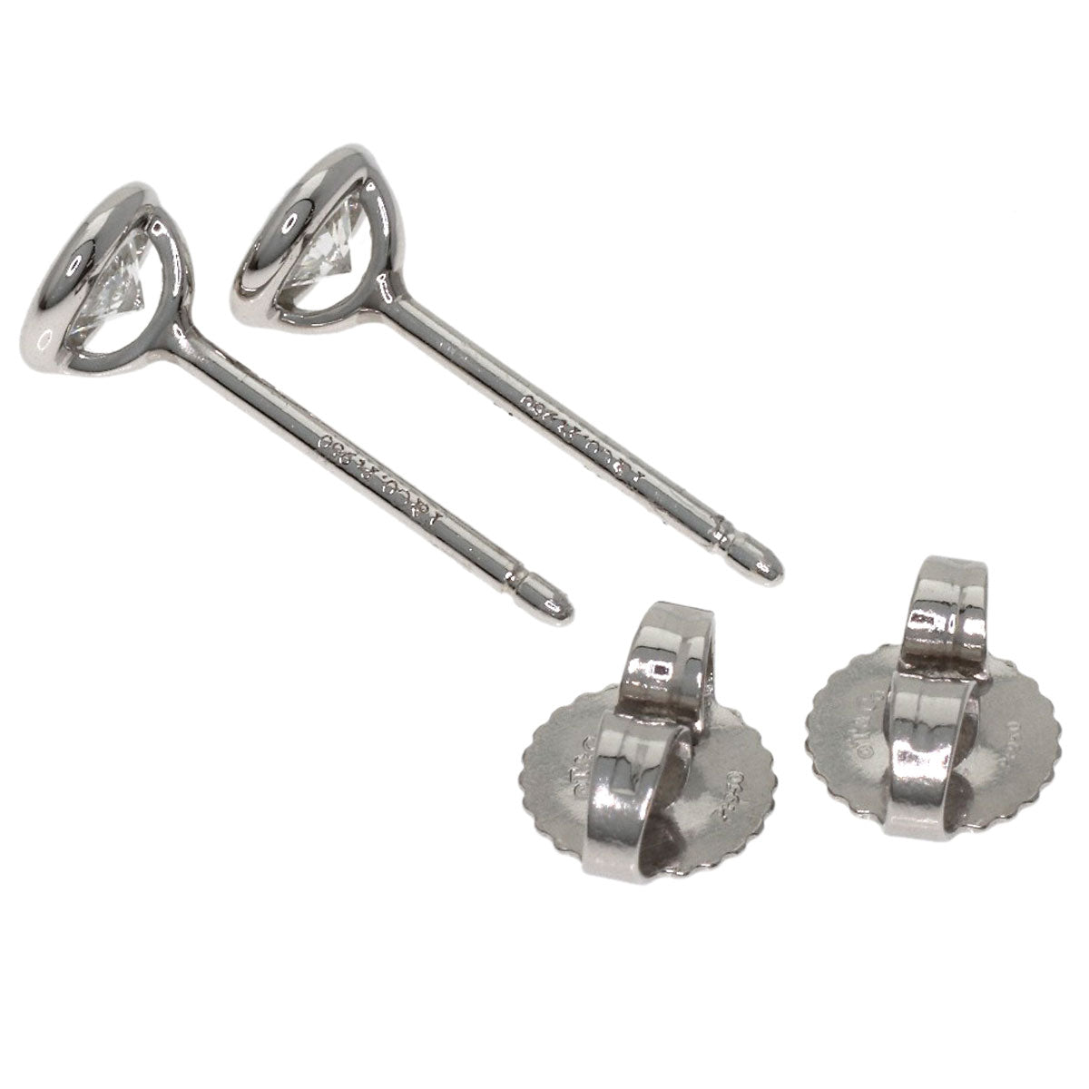 TIFFANY&Co. By The Yard Diamond earring Platinum PT950 Ladies [Used]