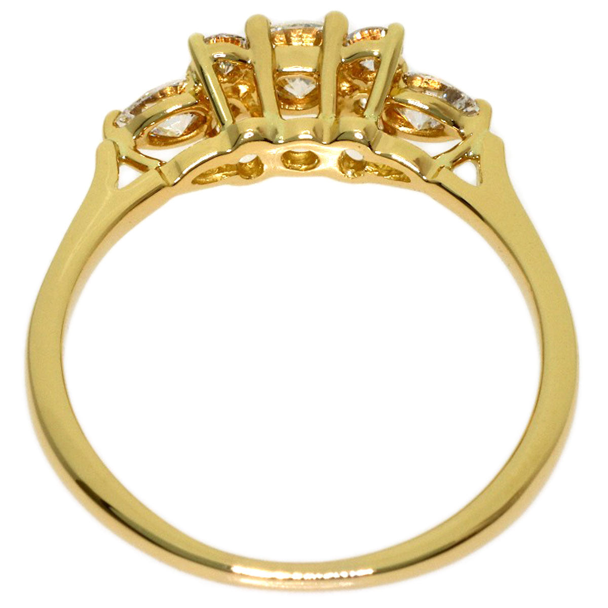 TIFFANY&Co. Seven Stone Diamond Ring K18 Yellow Gold Ladies [Used]