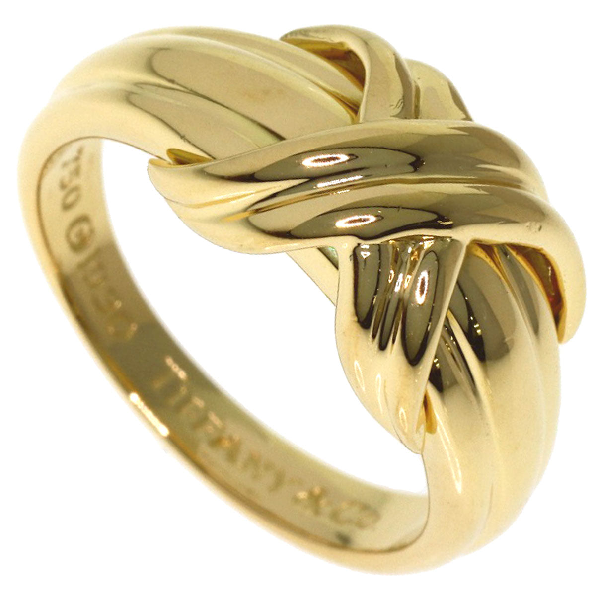 TIFFANY&Co. Signature Ring K18 Yellow Gold Ladies [Used]