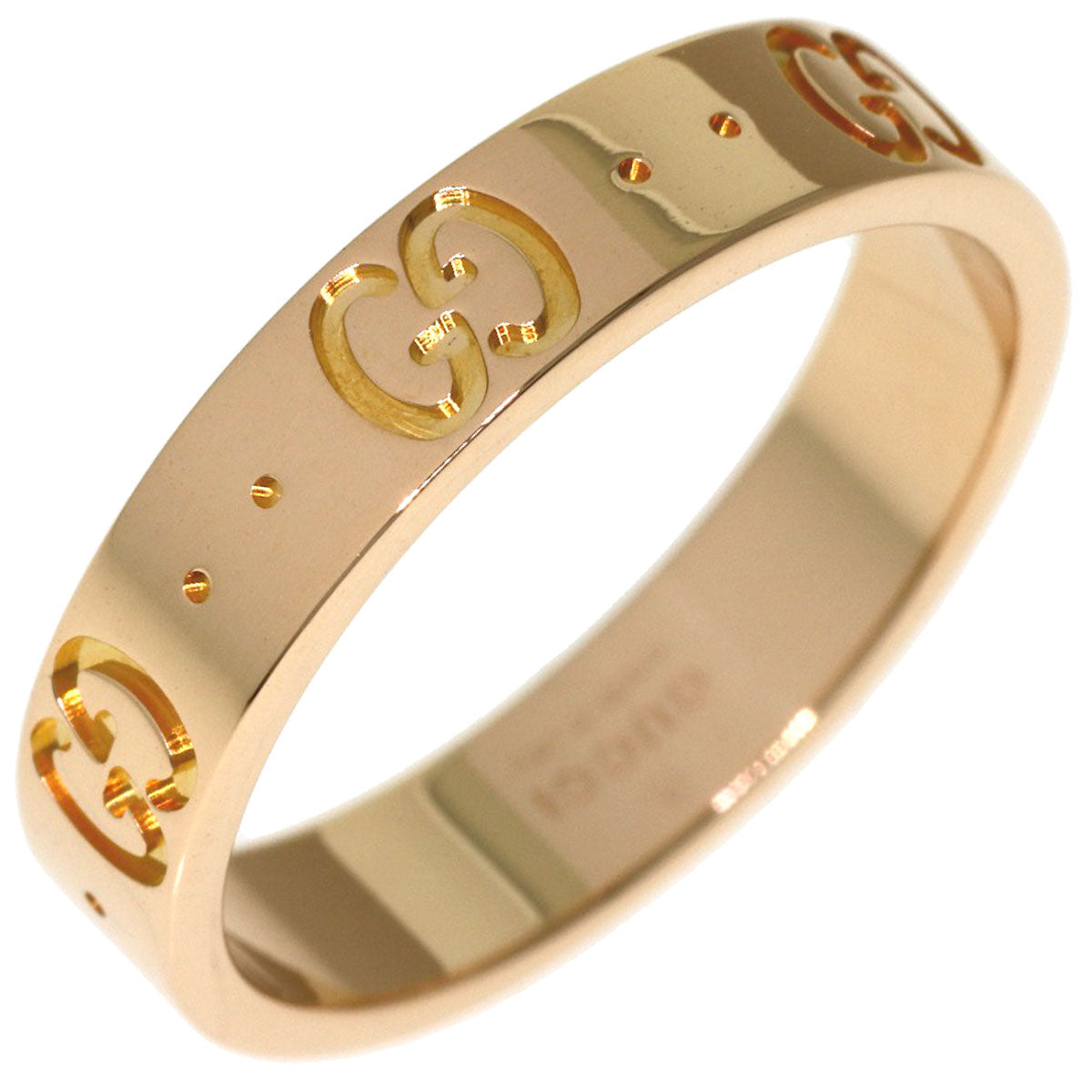 GUCCI Icon #11 Ring K18 Pink Gold Ladies [Used]