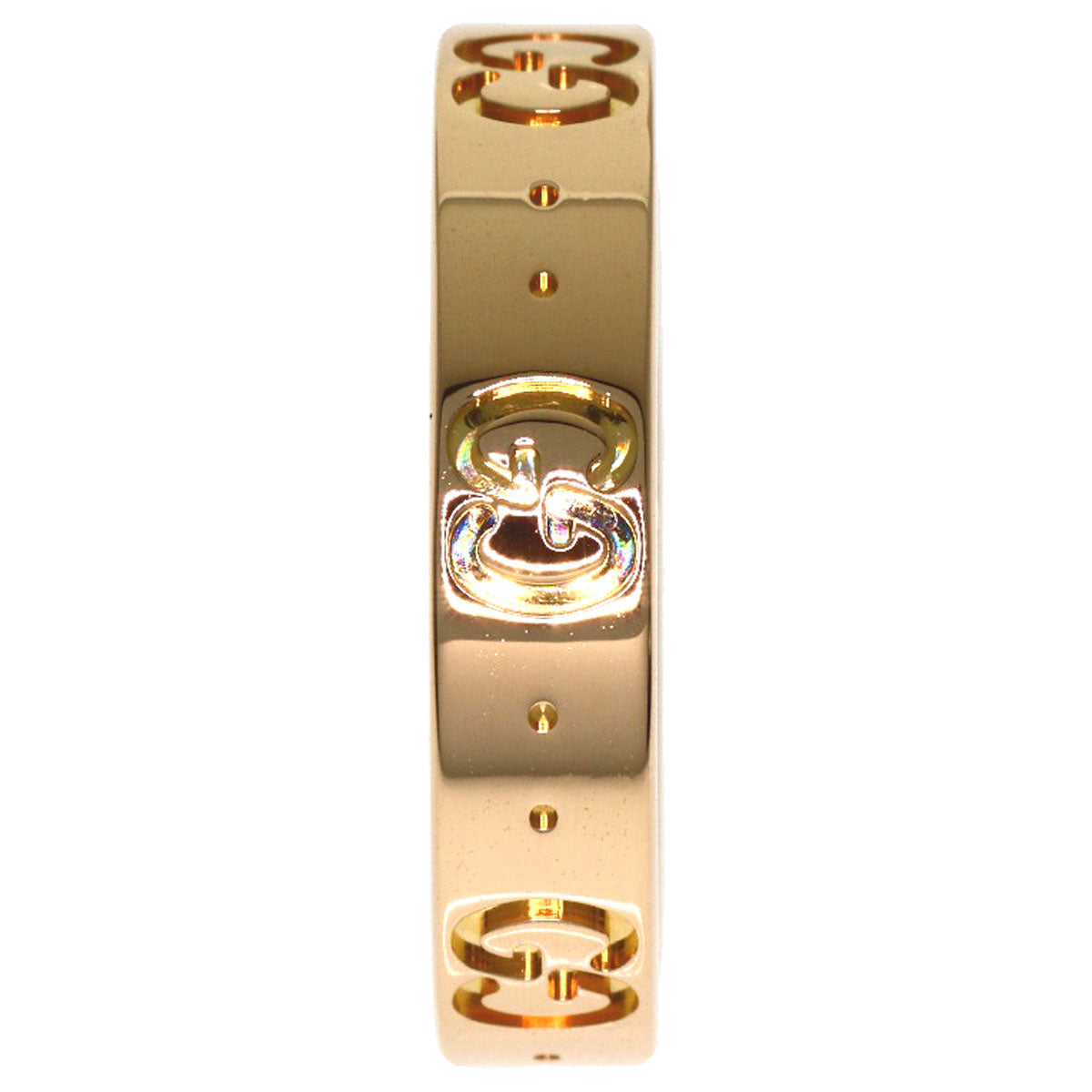 GUCCI Icon #11 Ring K18 Pink Gold Ladies [Used]