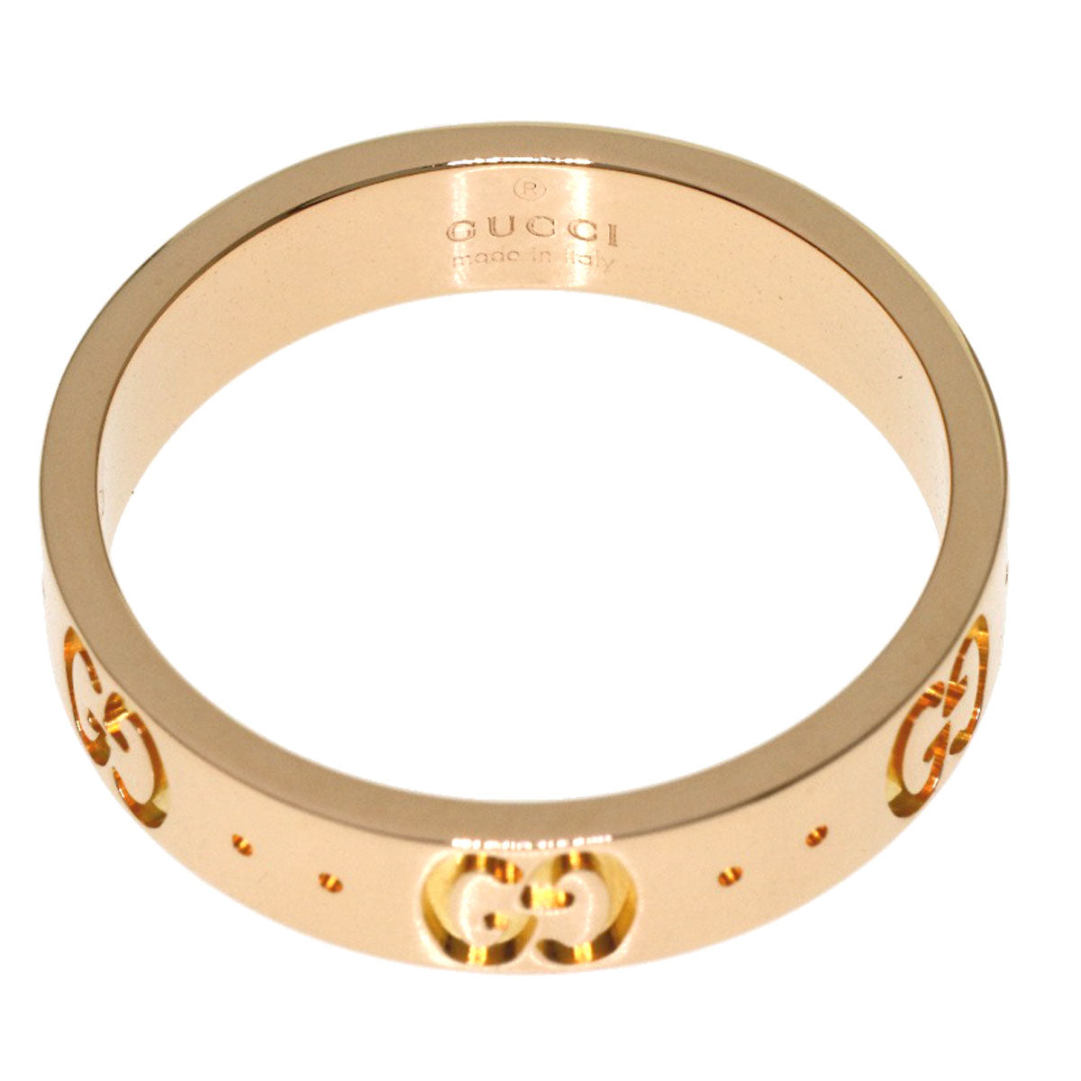 GUCCI Icon #11 Ring K18 Pink Gold Ladies [Used]
