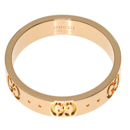 GUCCI Icon #11 Ring K18 Pink Gold Ladies [Used]