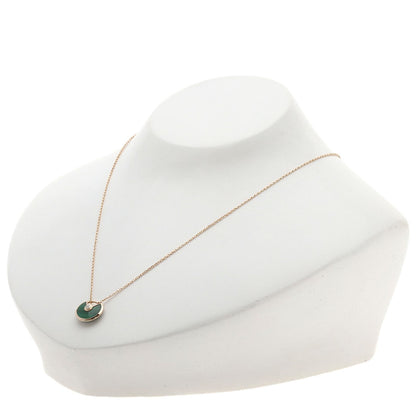 CARTIER Amulet Malachite Diamond Necklace K18 Pink Gold Ladies [Used]