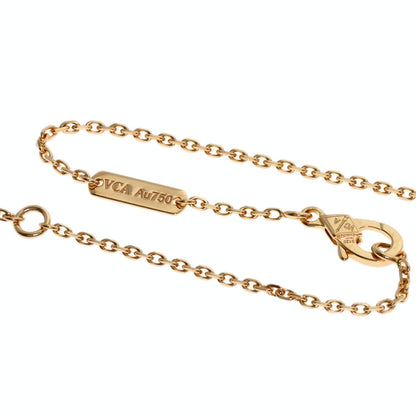 Van Cleef & Arpels Vintage Alhambra Rhodonite Diamond 2021 Holiday Limited Edition Necklace K18 Pink Gold Ladies [Used]