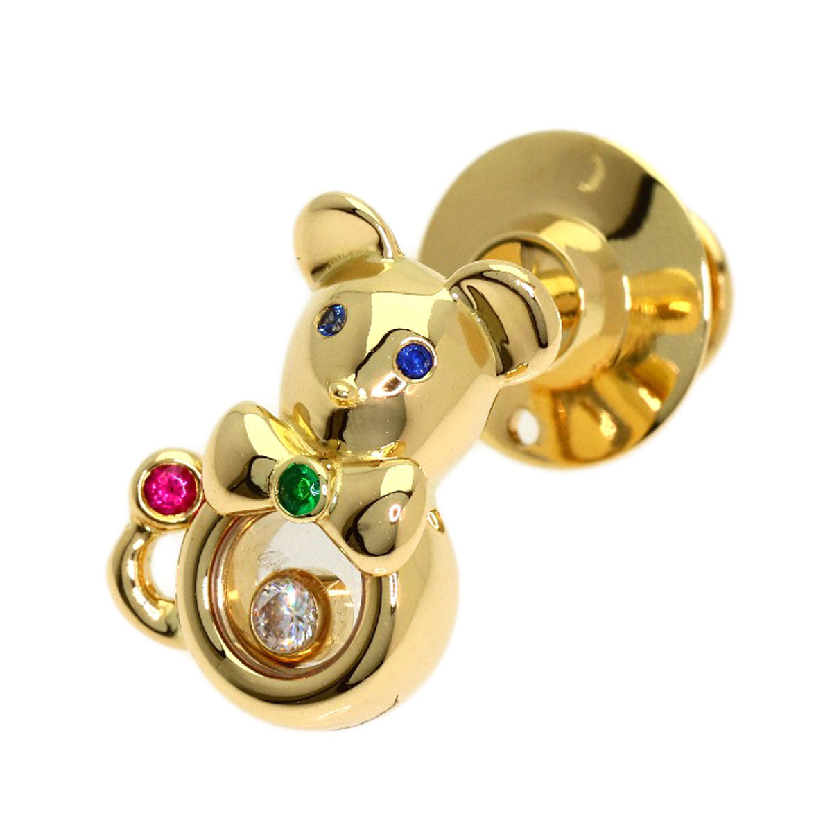 Chopard Brooch Animal Diamond Pin Brooch K18 Yellow Gold Ladies [Used]