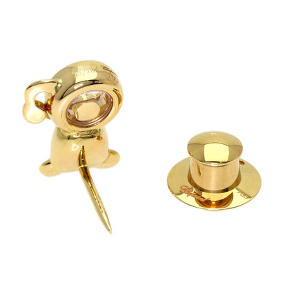 Chopard Brooch Animal Diamond Pin Brooch K18 Yellow Gold Ladies [Used]