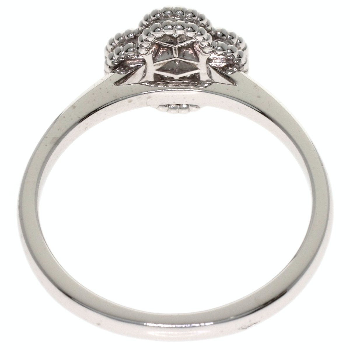 Van Cleef & Arpels Sweet Alhambra Diamond #53 Ring K18 White Gold Ladies [Used]