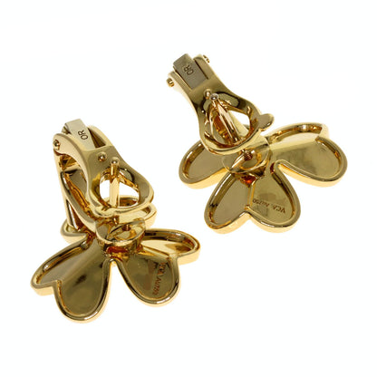 Van Cleef & Arpels Frivole Small Diamond earring K18 Yellow Gold Ladies [Used]