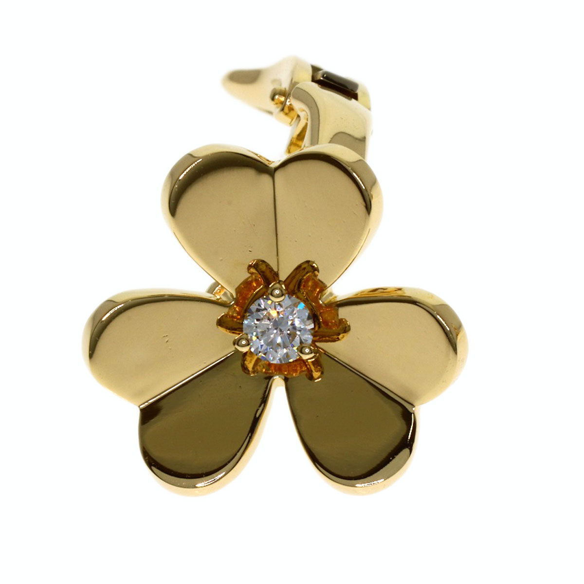 Van Cleef & Arpels Frivole Small Diamond earring K18 Yellow Gold Ladies [Used]