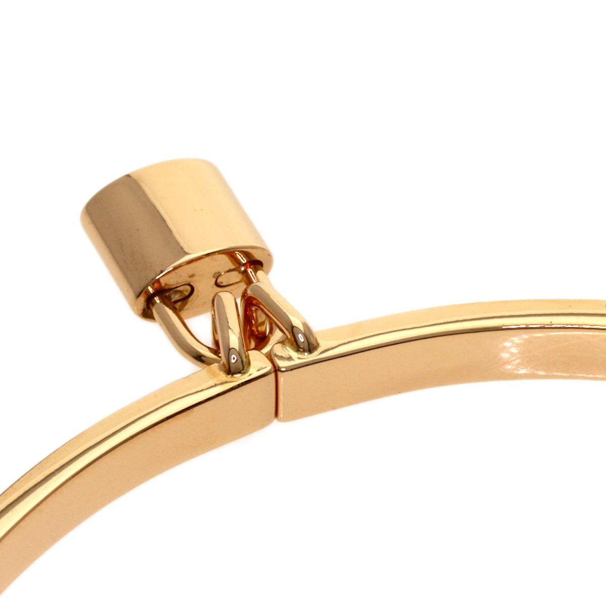 LOUIS VUITTON Bracelet Lockit Half Pave Diamond #16 Bracelet K18 Pink Gold Ladies [Used]