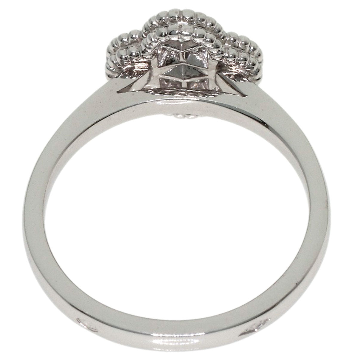 Van Cleef & Arpels Sweet Alhambra Diamond #48 Ring K18 White Gold Ladies [Used]