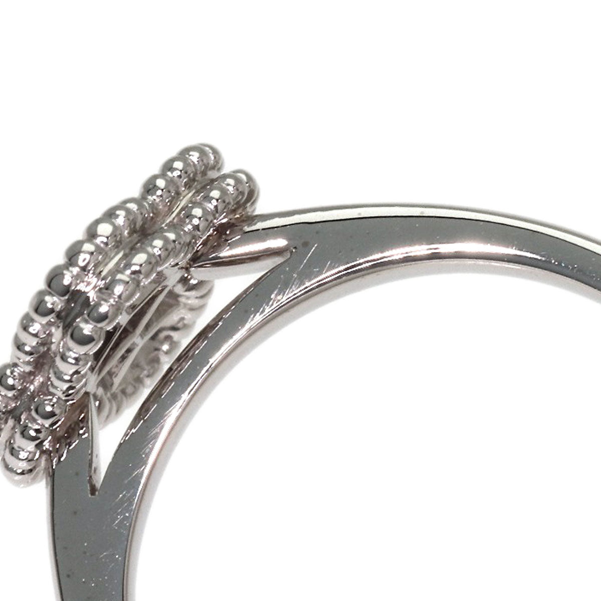 Van Cleef & Arpels Sweet Alhambra Diamond #48 Ring K18 White Gold Ladies [Used]