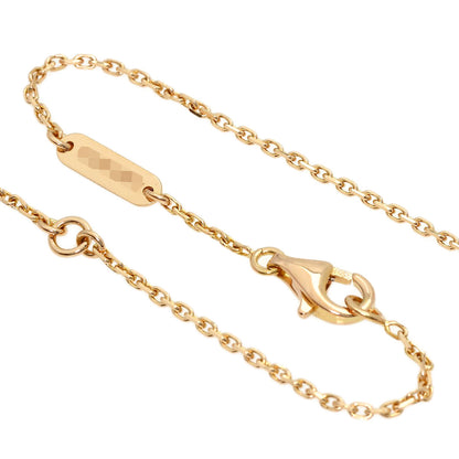 Van Cleef & Arpels Vintage Alhambra Shell Diamond Necklace K18 Pink Gold Ladies [Used]