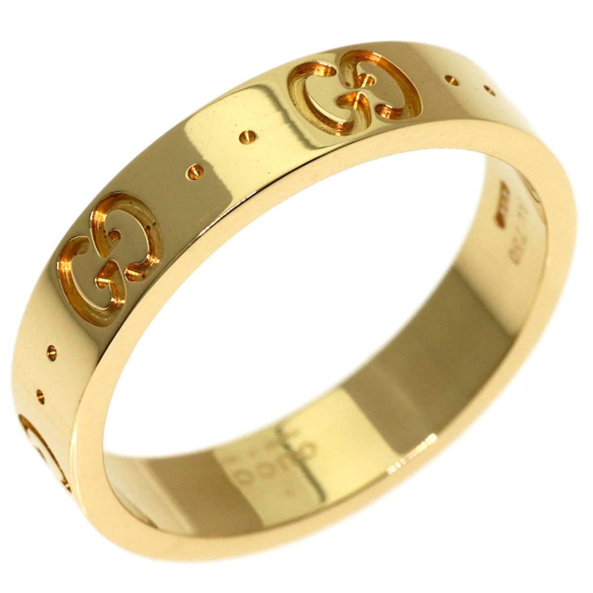 GUCCI Icon # 11 Ring K18 Yellow Gold Ladies [Used]