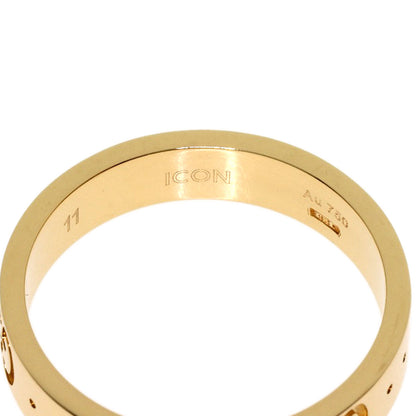 GUCCI Icon # 11 Ring K18 Yellow Gold Ladies [Used]