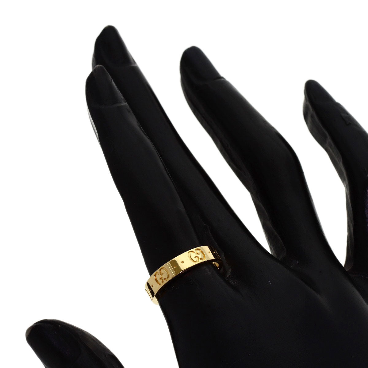 GUCCI Icon # 11 Ring K18 Yellow Gold Ladies [Used]
