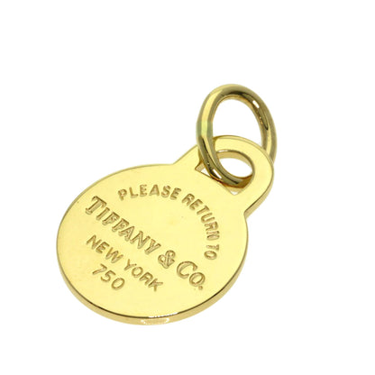TIFFANY&Co. Return to round Pendant top K18 Yellow Gold Ladies [Used]