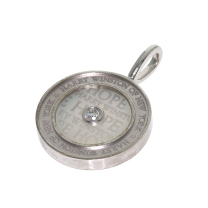 HARRY WINSTON Hope Collection Shell Diamond Pendant top K18 White Gold Ladies [Used]