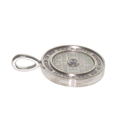 HARRY WINSTON Hope Collection Shell Diamond Pendant top K18 White Gold Ladies [Used]