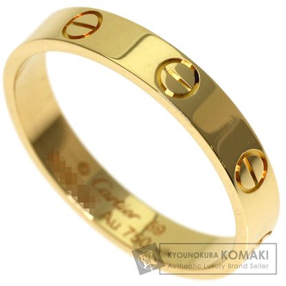 CARTIER mini love ring #59 Ring K18 Yellow Gold Ladies [Used]