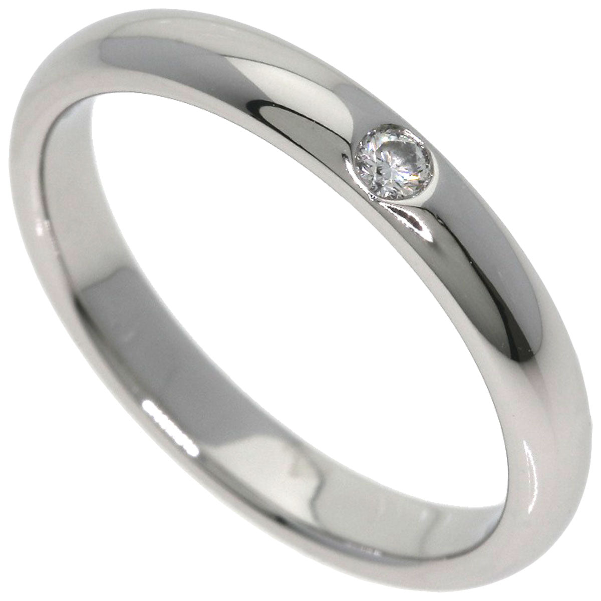 HARRY WINSTON Wedding 1P Diamond Ring Platinum PT950 Ladies [Used]