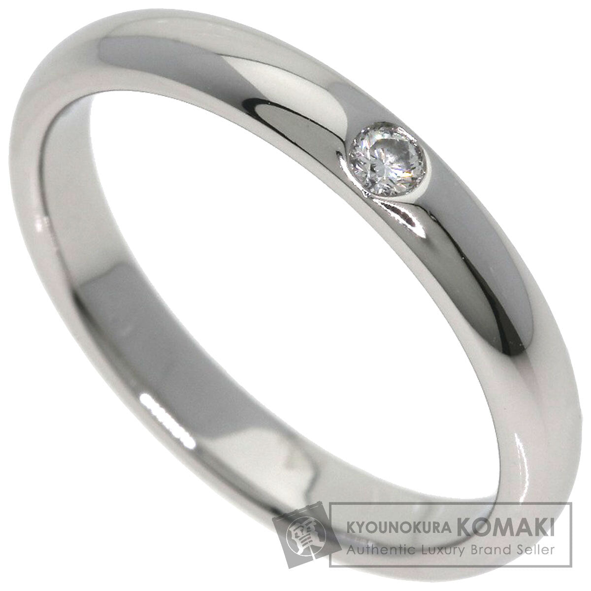 HARRY WINSTON Wedding 1P Diamond Ring Platinum PT950 Ladies [Used]