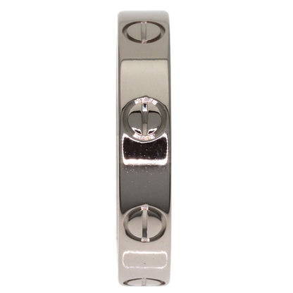 CARTIER Mini love ring #51 Ring K18 White Gold Ladies [Used]