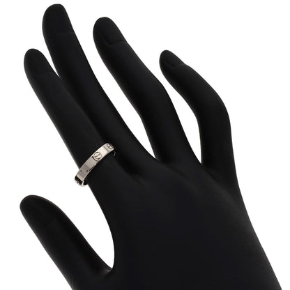 CARTIER Mini love ring #51 Ring K18 White Gold Ladies [Used]