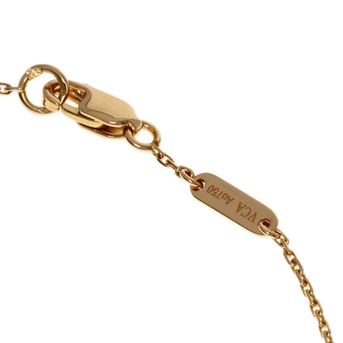 Van Cleef & Arpels Sweet Alhambra Heart Carnelian Bracelet K18 Pink Gold Ladies [Used]