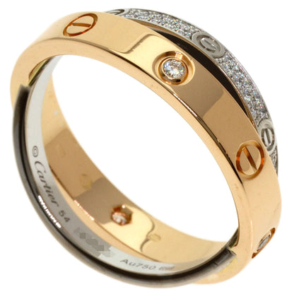 CARTIER Belove Full Pave Diamond #54 Ring K18 Pink Gold K18 White GoldLadies [Used]