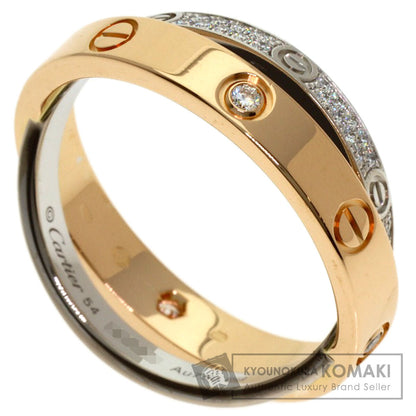 CARTIER Belove Full Pave Diamond #54 Ring K18 Pink Gold K18 White GoldLadies [Used]