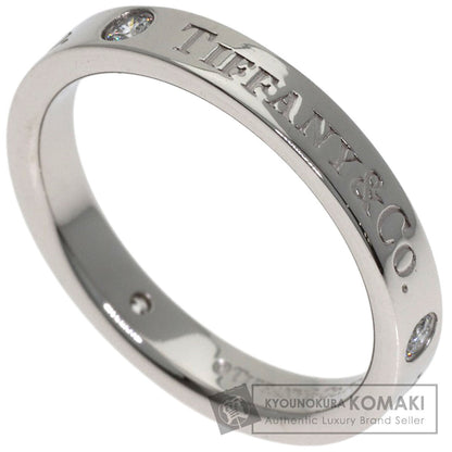 TIFFANY&Co. Flat band 3P Diamond Ring Platinum PT950 Ladies [Used]