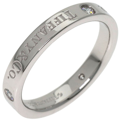 TIFFANY&Co. Flat band 3P Diamond Ring Platinum PT950 Ladies [Used]