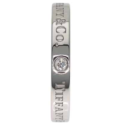 TIFFANY&Co. Flat band 3P Diamond Ring Platinum PT950 Ladies [Used]