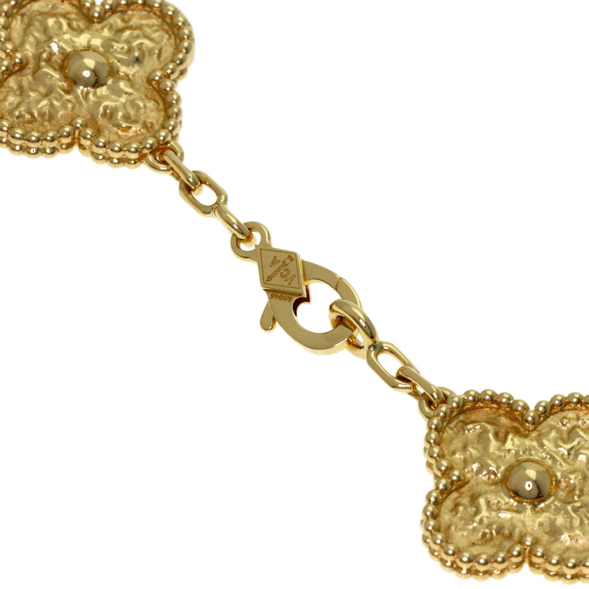 Van Cleef & Arpels Vintage Alhambra 5 motif Bracelet K18 Yellow Gold Ladies [Used]