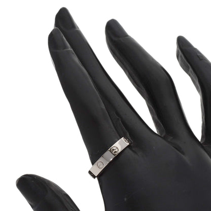 CARTIER mini love ring #58 Ring K18 White Gold Ladies [Used]