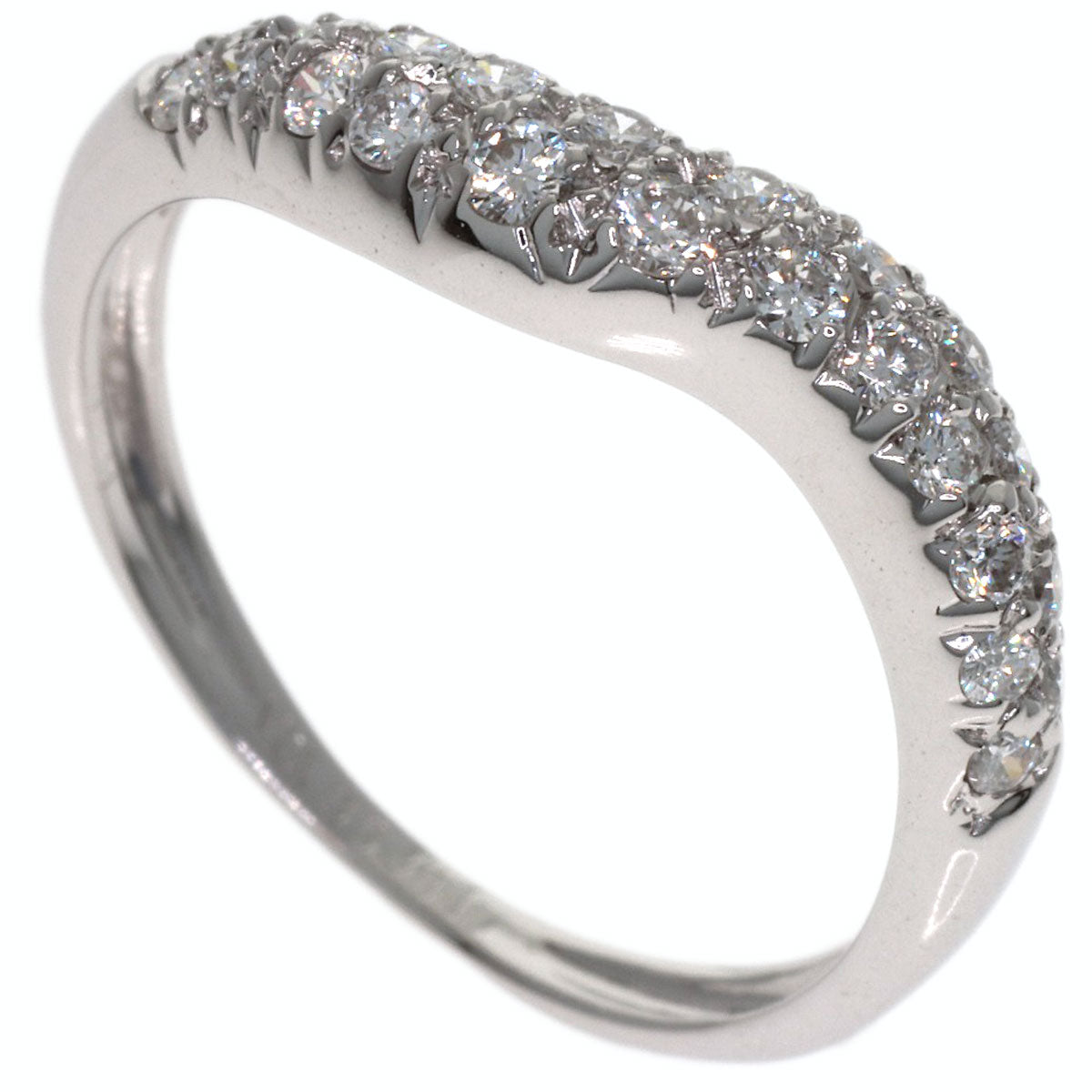 Van Cleef & Arpels Pave Diamond Ring K18 White Gold Ladies [Used]